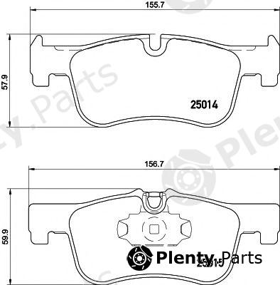  TEXTAR part 2501401 Brake Pad Set, disc brake