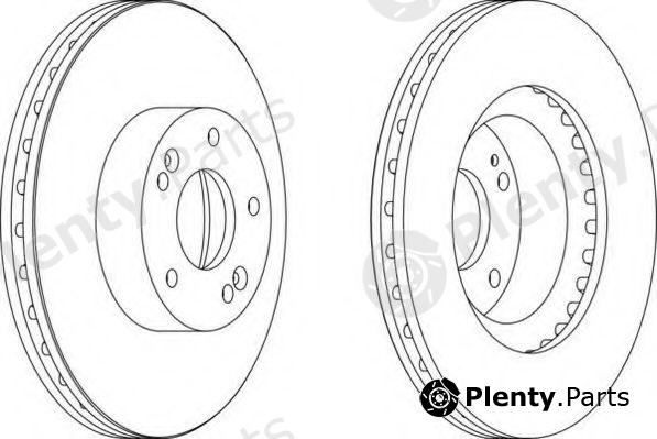  FERODO part DDF1630 Brake Disc