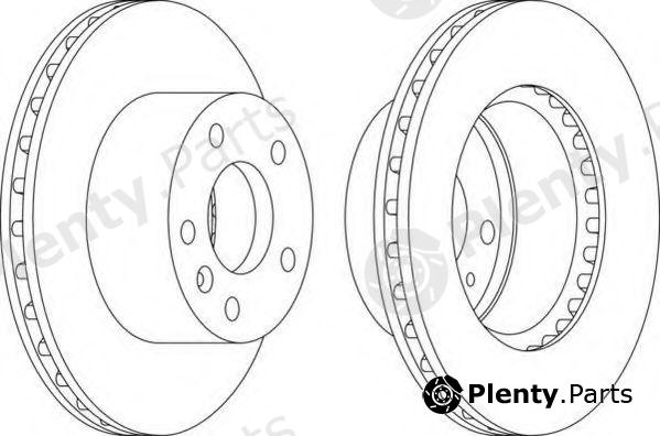  FERODO part DDF1643 Brake Disc
