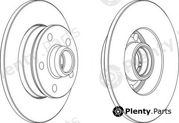  FERODO part DDF266-1 (DDF2661) Brake Disc