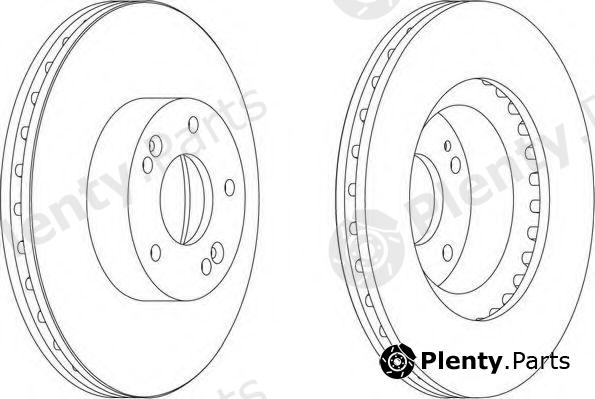  FERODO part DDF1630 Brake Disc