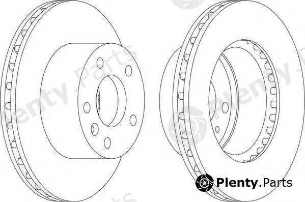  FERODO part DDF1643 Brake Disc