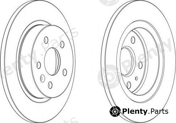  FERODO part DDF1872 Brake Disc
