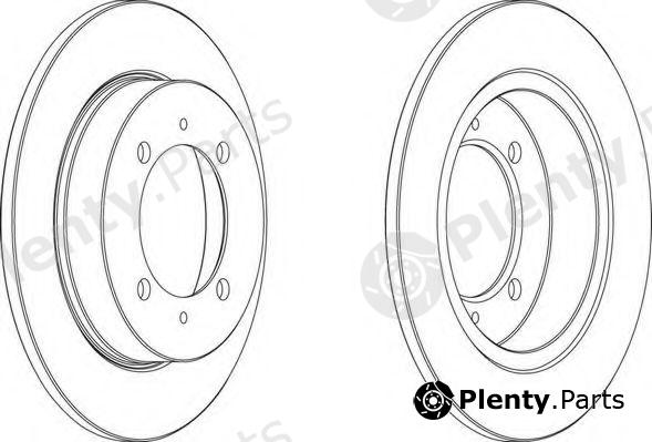  FERODO part DDF886 Brake Disc