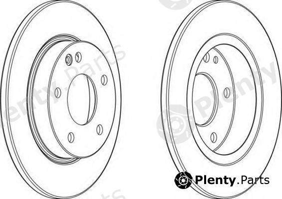  FERODO part DDF1034 Brake Disc