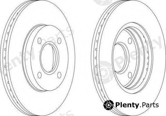  FERODO part DDF1072 Brake Disc