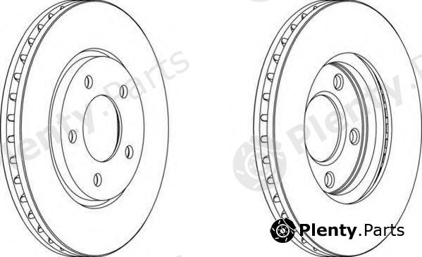  FERODO part DDF1214 Brake Disc