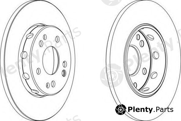  FERODO part DDF124 Brake Disc