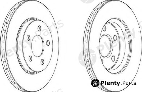  FERODO part DDF1376 Brake Disc