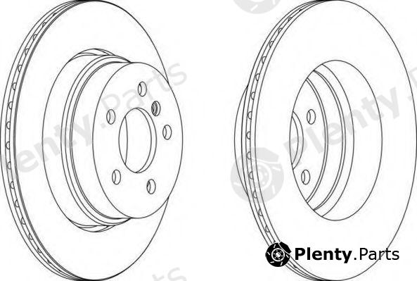  FERODO part DDF1583 Brake Disc