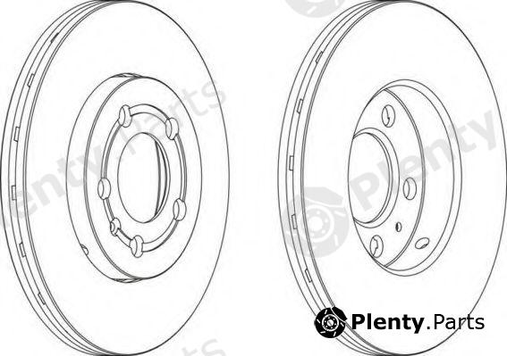  FERODO part DDF927C-1 (DDF927C1) Brake Disc