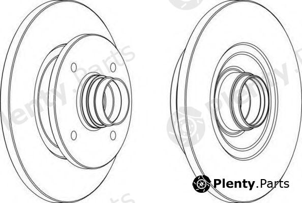  FERODO part DDF1141 Brake Disc