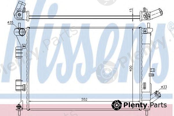 NISSENS part 67555 Radiator, engine cooling