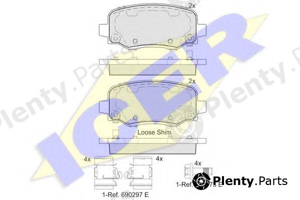  ICER part 182176 Brake Pad Set, disc brake