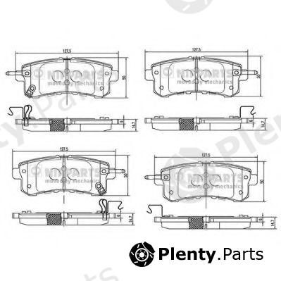  NIPPARTS part N3611058 Brake Pad Set, disc brake