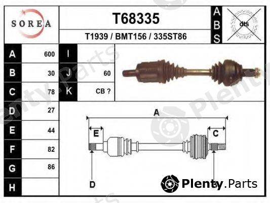  EAI part T68335 Drive Shaft