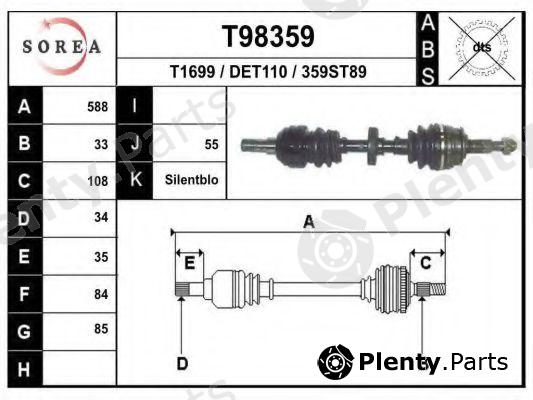  EAI part T98359 Drive Shaft