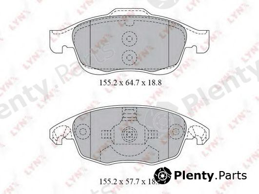  LYNXauto part BD-2223 (BD2223) Brake Pad Set, disc brake