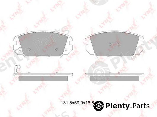  LYNXauto part BD-3629 (BD3629) Brake Pad Set, disc brake