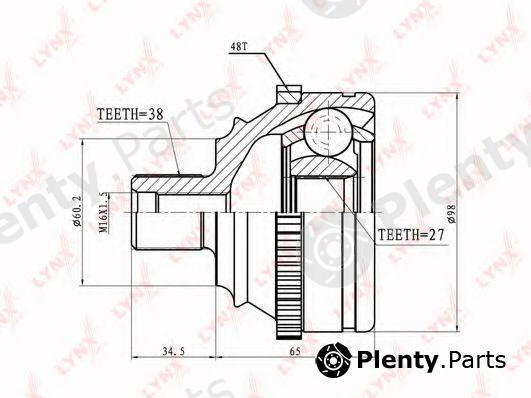  LYNXauto part CO8005A Joint Kit, drive shaft