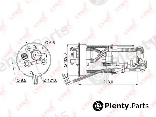  LYNXauto part LF-955M (LF955M) Fuel filter