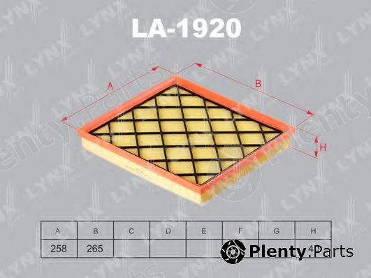  LYNXauto part LA-1920 (LA1920) Air Filter