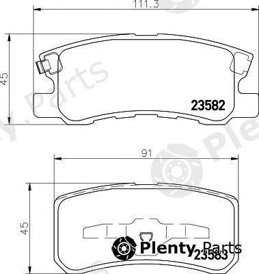  HELLA PAGID part 8DB355009-691 (8DB355009691) Brake Pad Set, disc brake