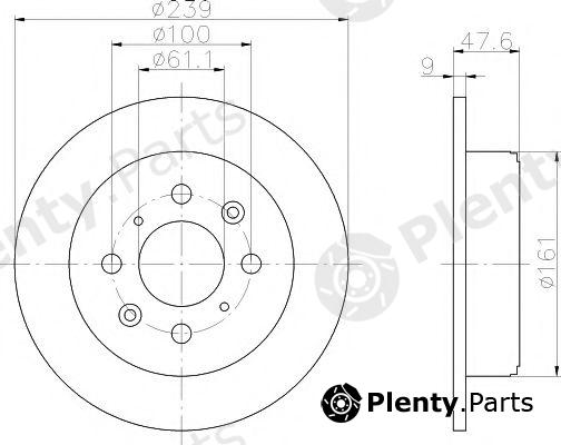  HELLA PAGID part 8DD355104-951 (8DD355104951) Brake Disc