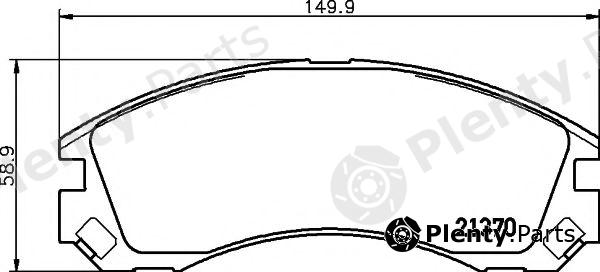  HELLA PAGID part 8DB355011-751 (8DB355011751) Brake Pad Set, disc brake