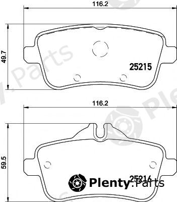  HELLA PAGID part 8DB355019-741 (8DB355019741) Brake Pad Set, disc brake
