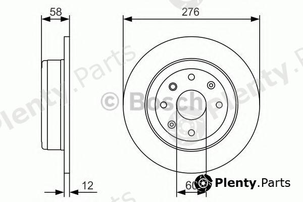  BOSCH part 0986479A56 Brake Disc