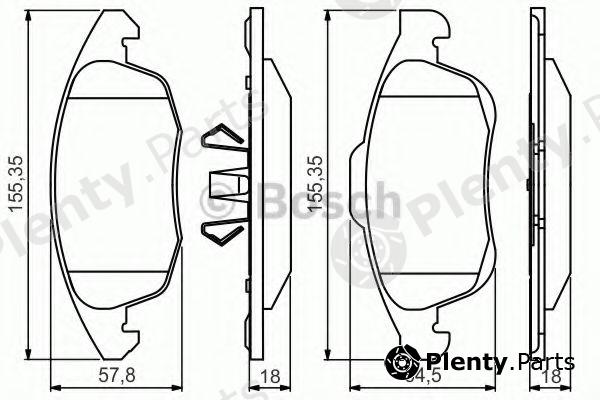  BOSCH part 0986495258 Brake Pad Set, disc brake