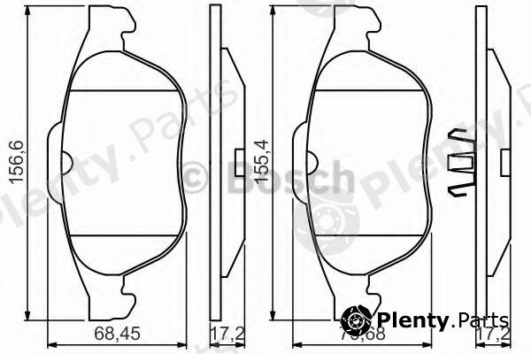  BOSCH part 0986495264 Brake Pad Set, disc brake