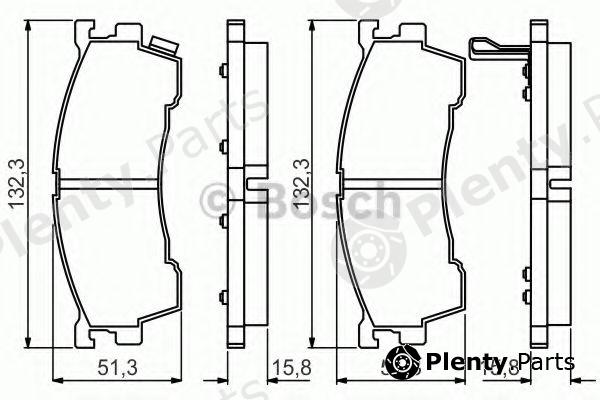  BOSCH part 0986495265 Brake Pad Set, disc brake