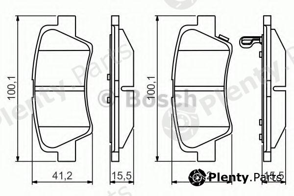  BOSCH part 0986495351 Brake Pad Set, disc brake