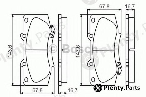  BOSCH part 0986495352 Brake Pad Set, disc brake