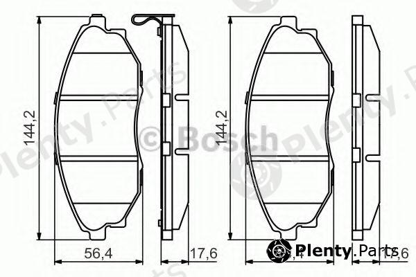  BOSCH part 0986495353 Brake Pad Set, disc brake