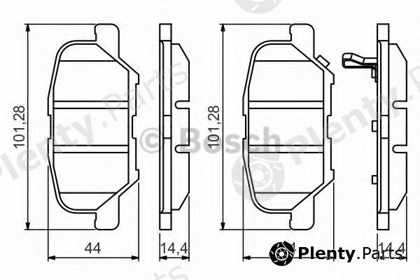  BOSCH part 0986495358 Brake Pad Set, disc brake