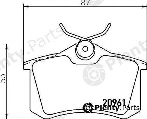  TEXTAR part 2096108 Brake Pad Set, disc brake