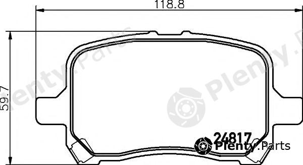  TEXTAR part 2481701 Brake Pad Set, disc brake