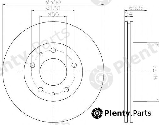  TEXTAR part 92116700 Brake Disc