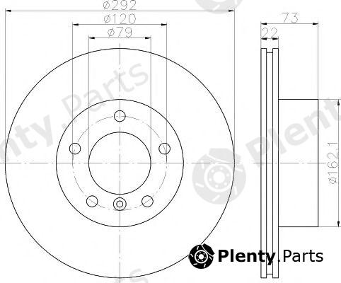  TEXTAR part 92132805 Brake Disc