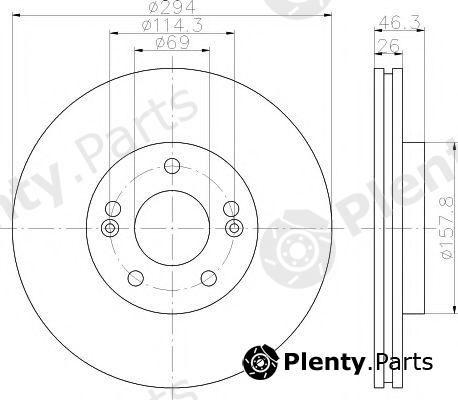  TEXTAR part 92136403 Brake Disc
