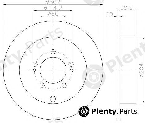  TEXTAR part 92167003 Brake Disc
