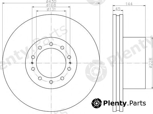  TEXTAR part 93186700 Brake Disc
