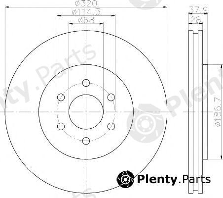  TEXTAR part 92164403 Brake Disc