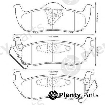  JURID part 573319J Brake Pad Set, disc brake