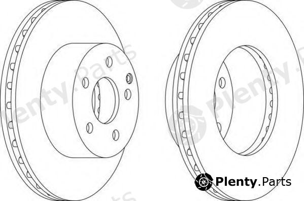  FERODO part DDF1668 Brake Disc