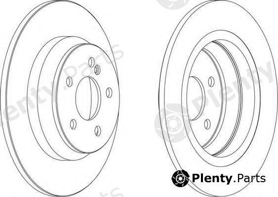  FERODO part DDF1675 Brake Disc