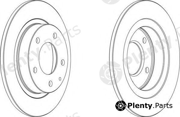  FERODO part DDF524 Brake Disc